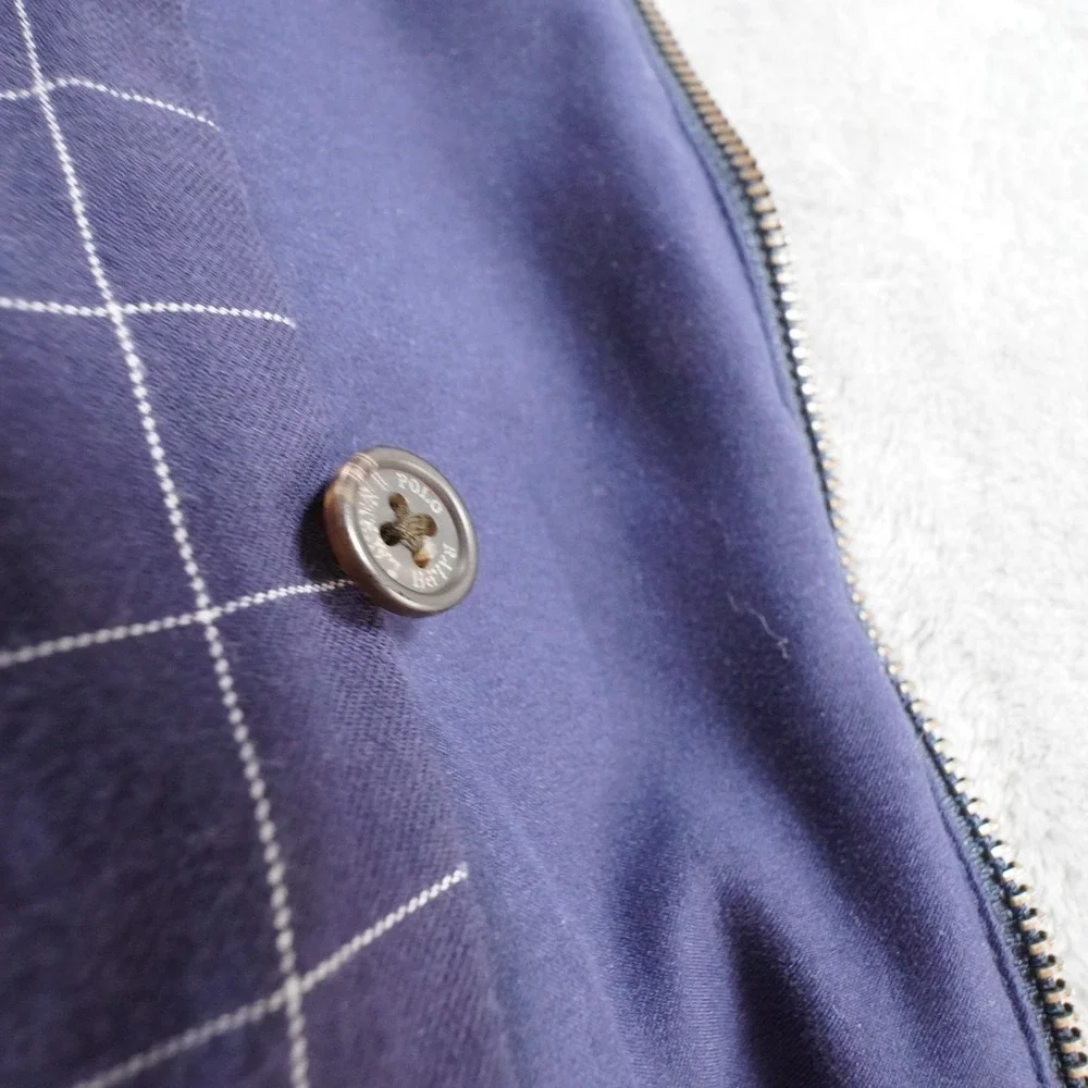 Polo Ralph Lauren Harrington Jacket Blue Vtg 90s Heritage Classic Designer Large